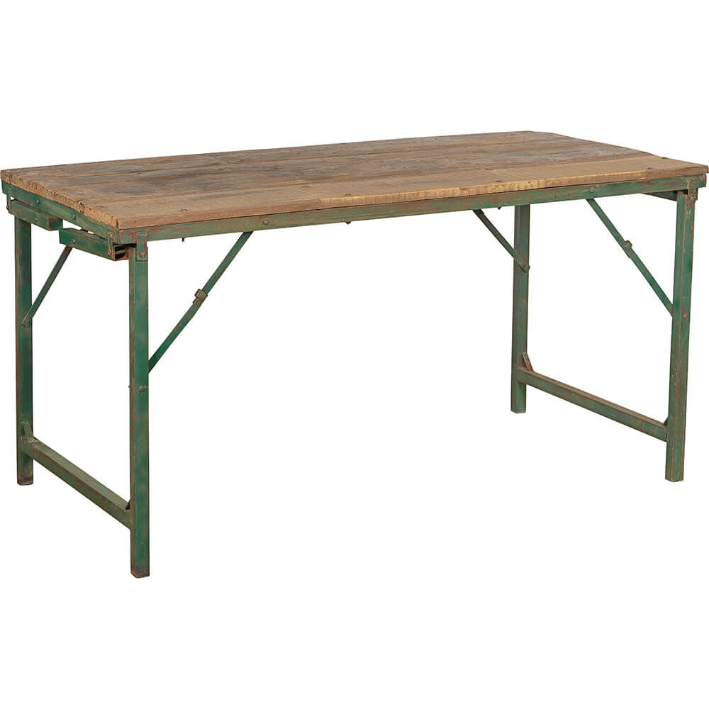 Trademark Living Spisebord-sofabord med grønt jernstel