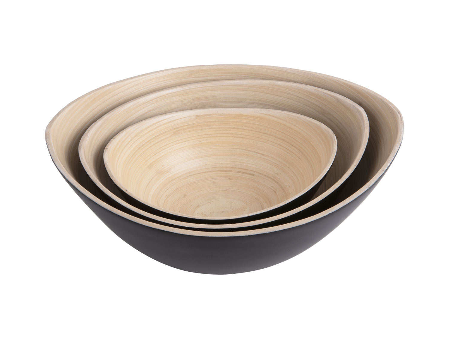 nutid Skålsæt Puro Oval bambus sort