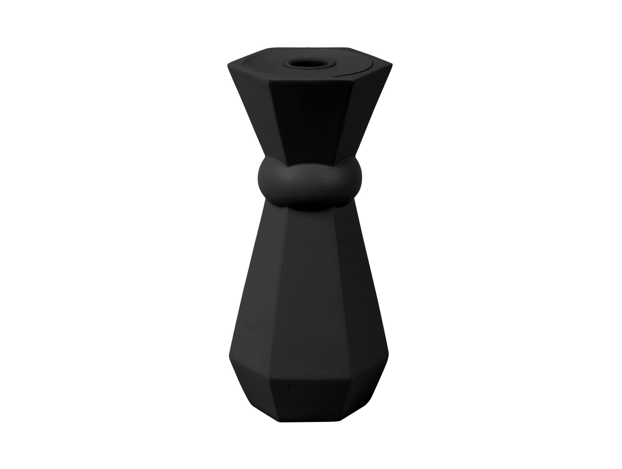 nutid Lysestage Geo Queen polyresin sort