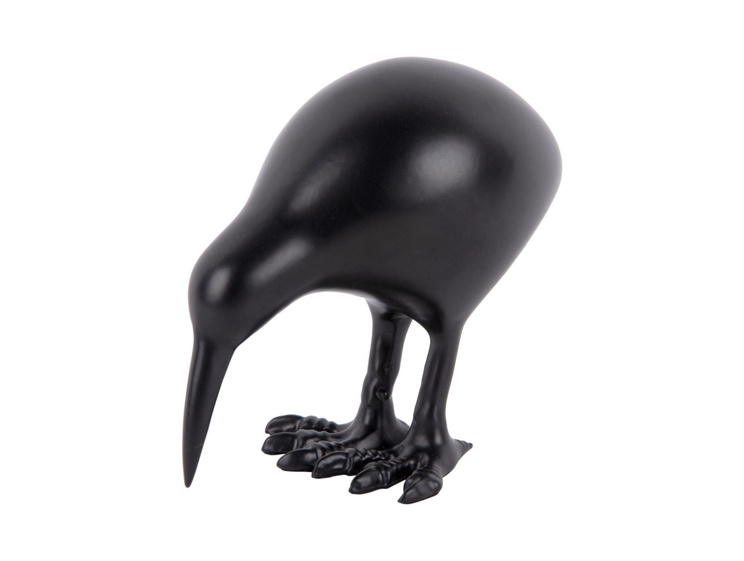 nuværende Statue Kiwi Bird metal mat sort