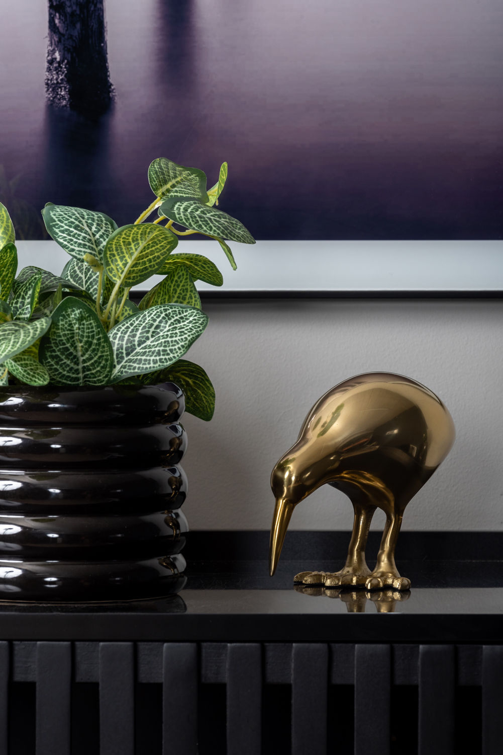 nuværende statue Kiwi Bird metal forgyldt