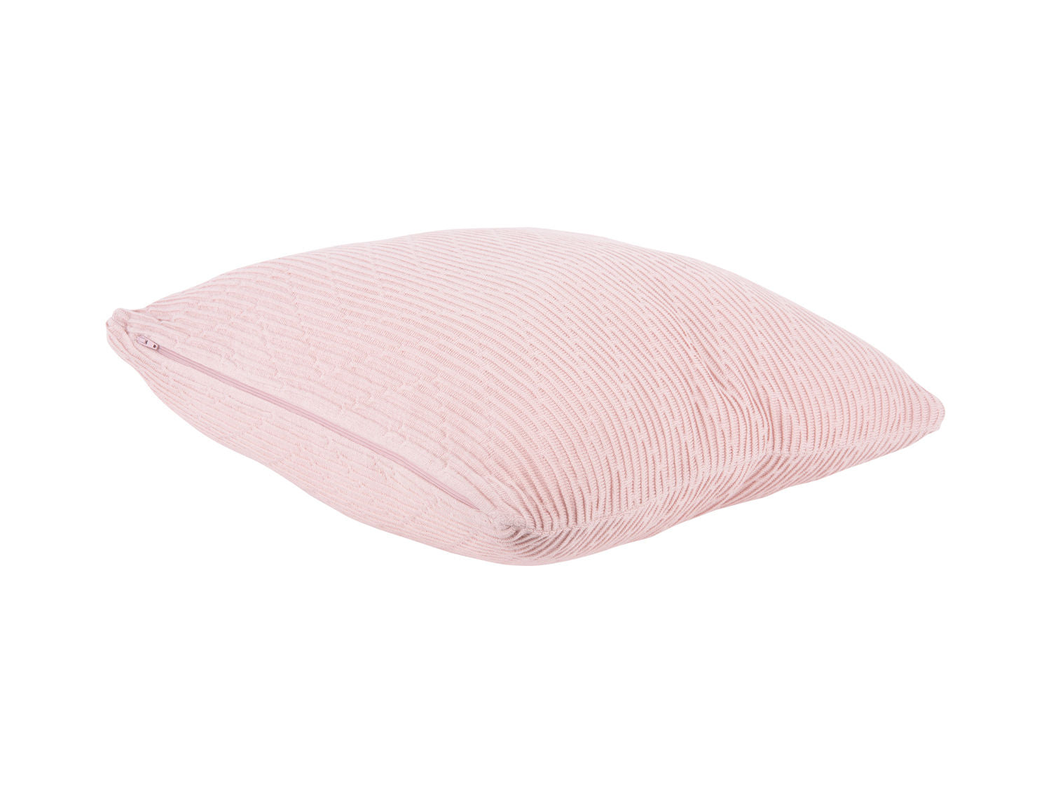 nutid Cushion Zigzag strikket bomuld blød pink