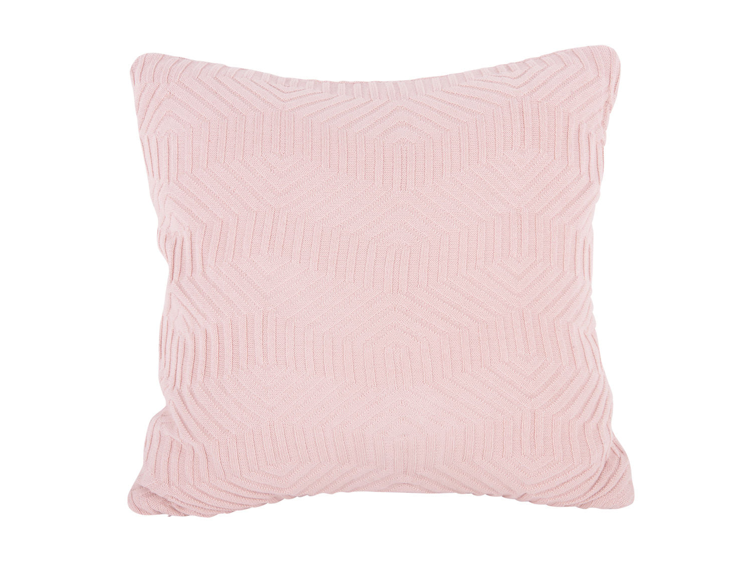 nutid Cushion Honeycomb strikket bomuld blød pink