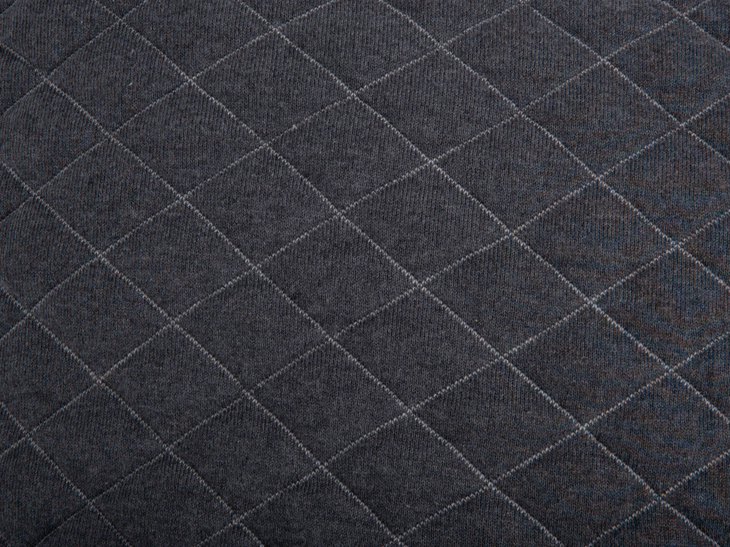 nutid Cushion Diamonds quiltet bomuld mørkegrå