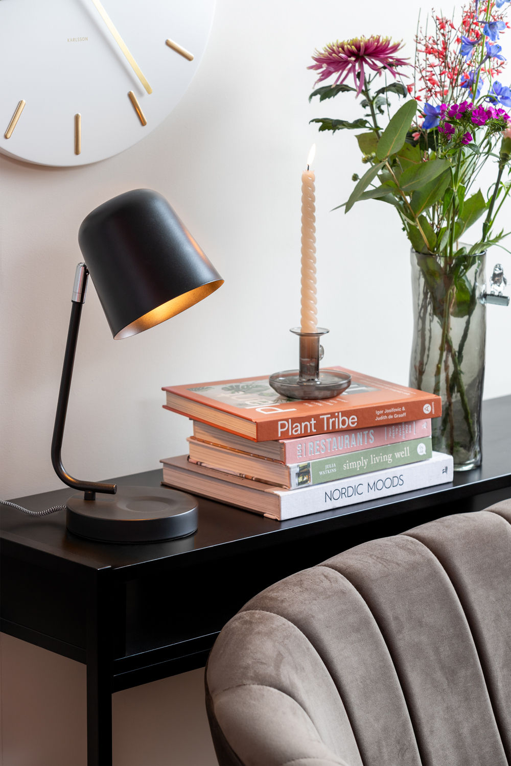 Leitmotiv Bordlampe Encantar mat sort