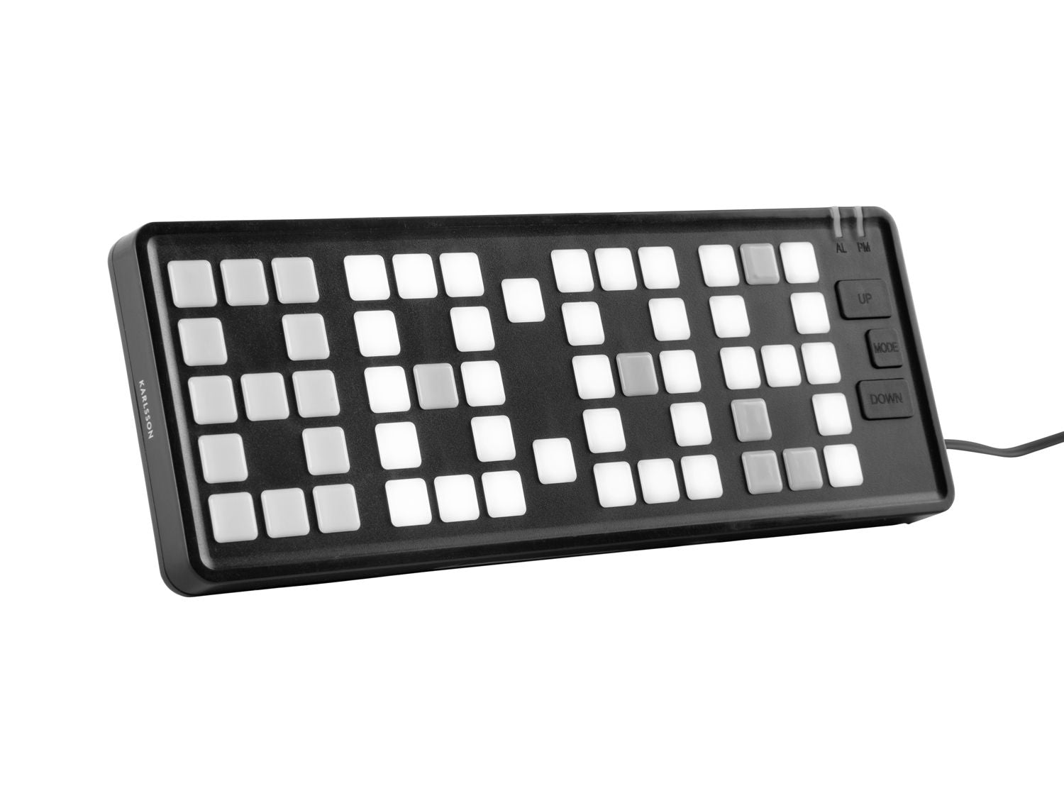Karlsson Vækkeur Keyboard LED sort