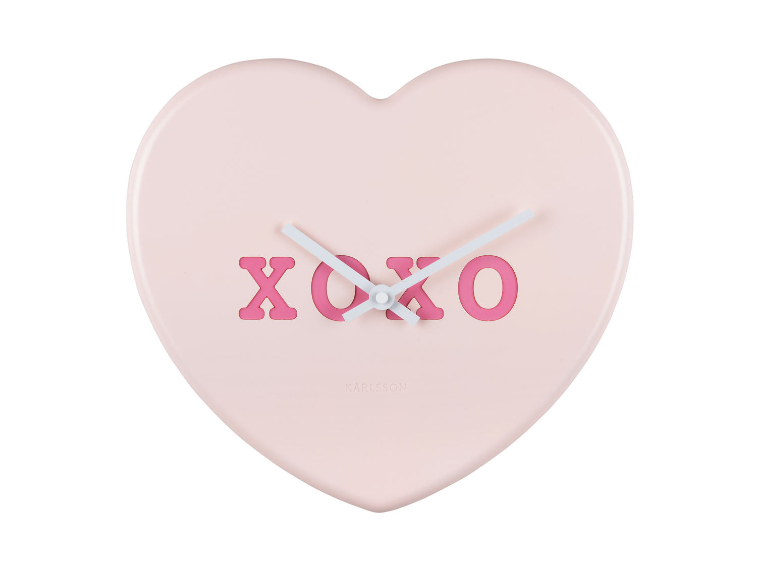Karlsson Vægur Heart Candy blød pink