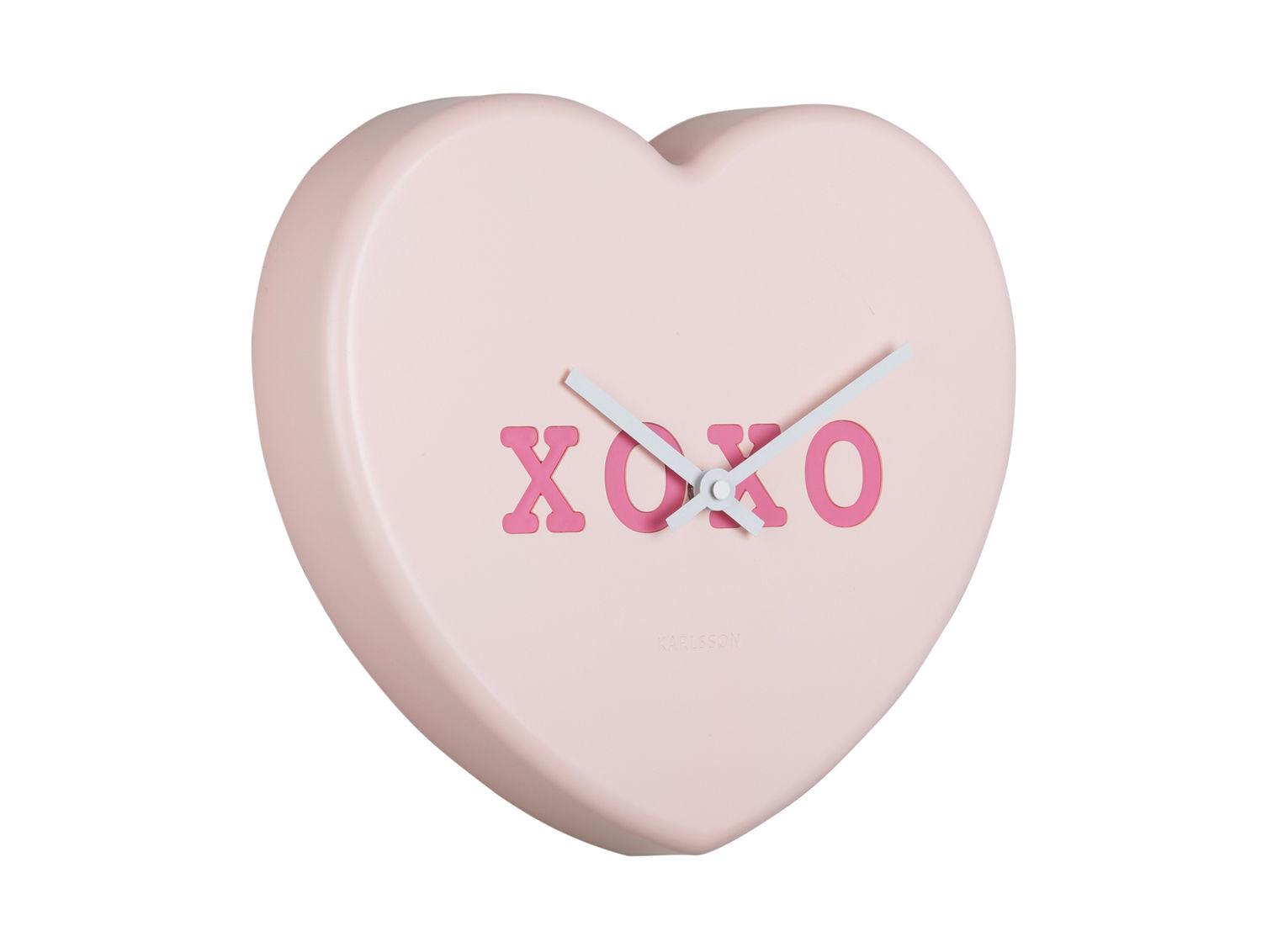 Karlsson Vægur Heart Candy blød pink