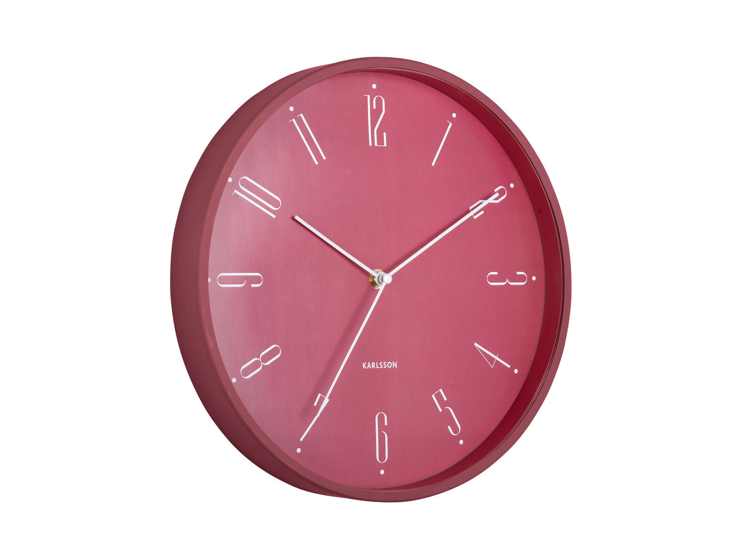 Karlsson Vægur Regal Numbers blush rød