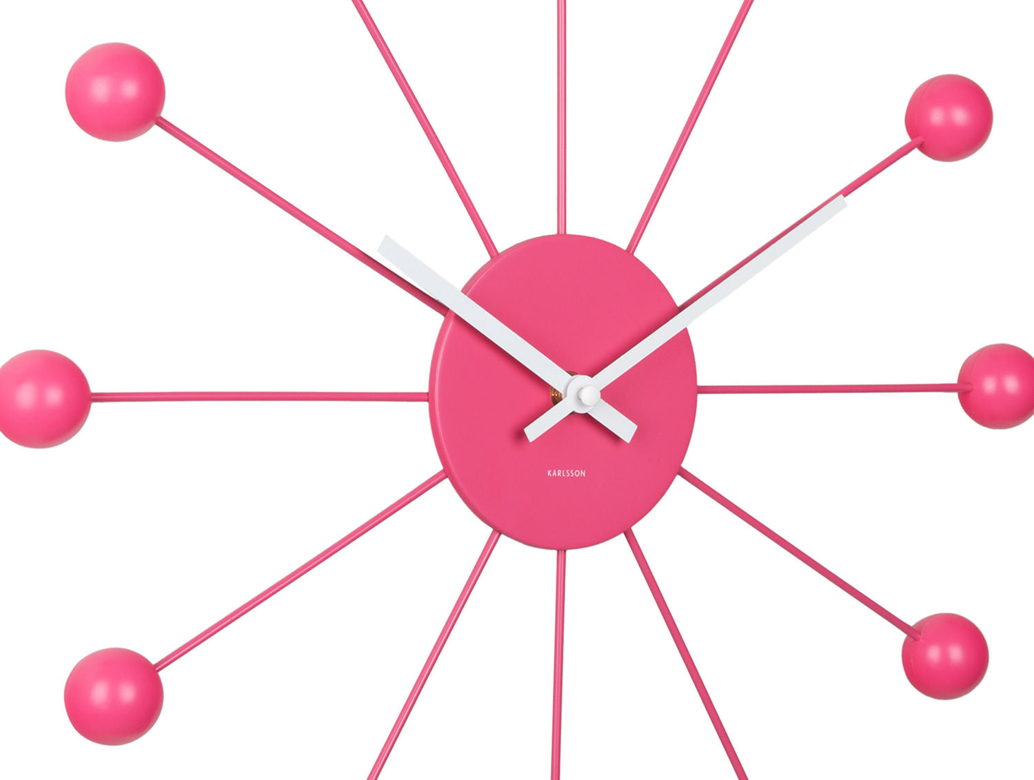 Karlsson Vægur Funky Spider lys pink