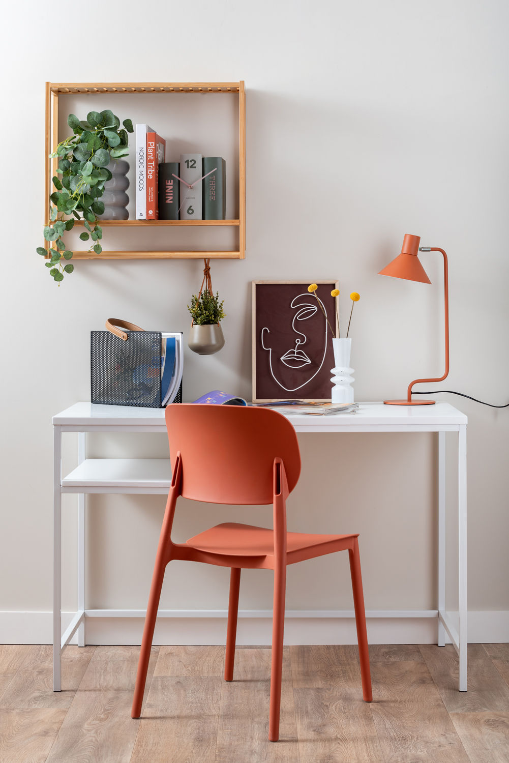 Leitmotiv Spisestuestol Cheer PP brændt orange