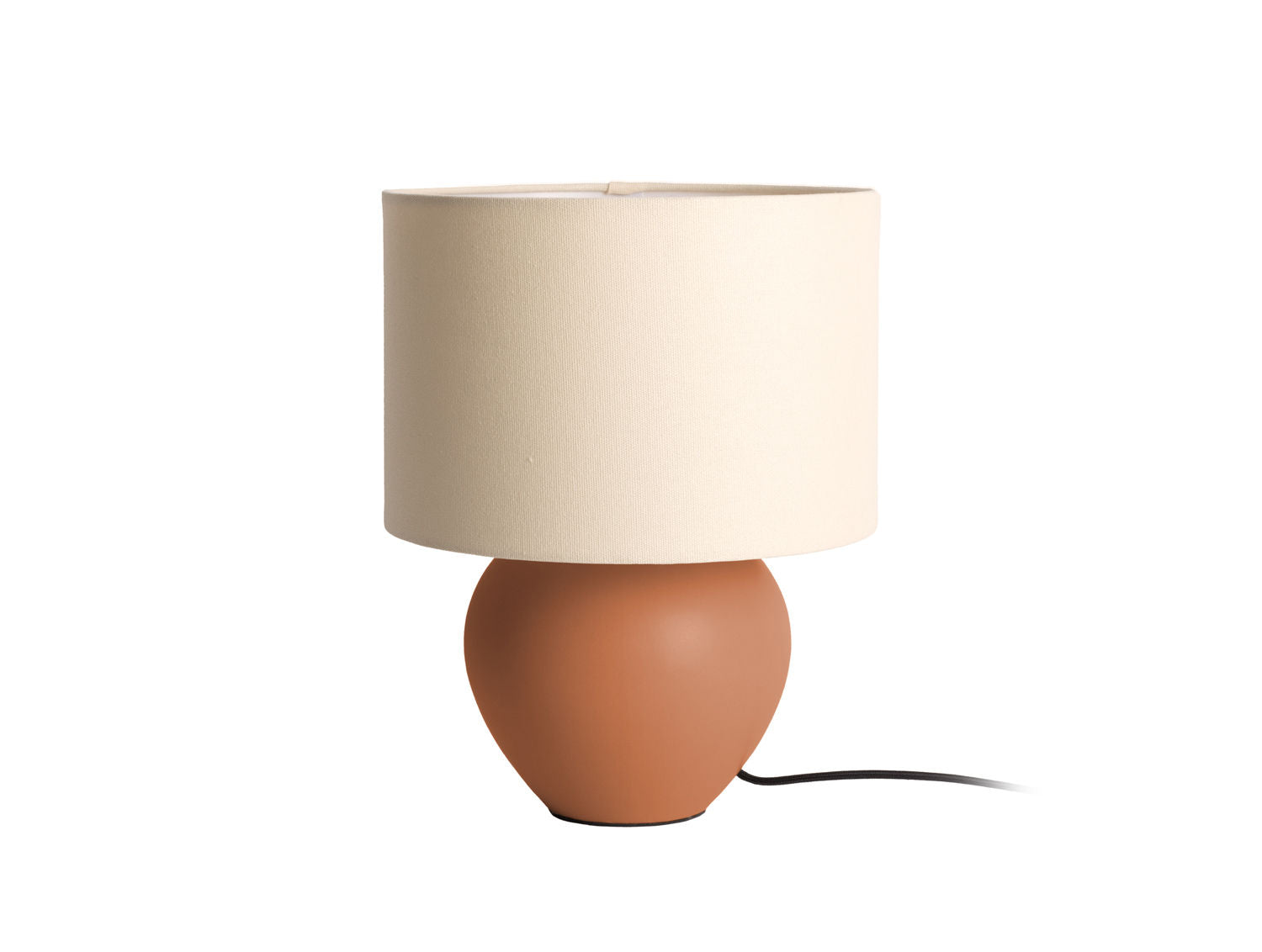 Leitmotiv Bordlampe Alma kegle mat karamelbrun