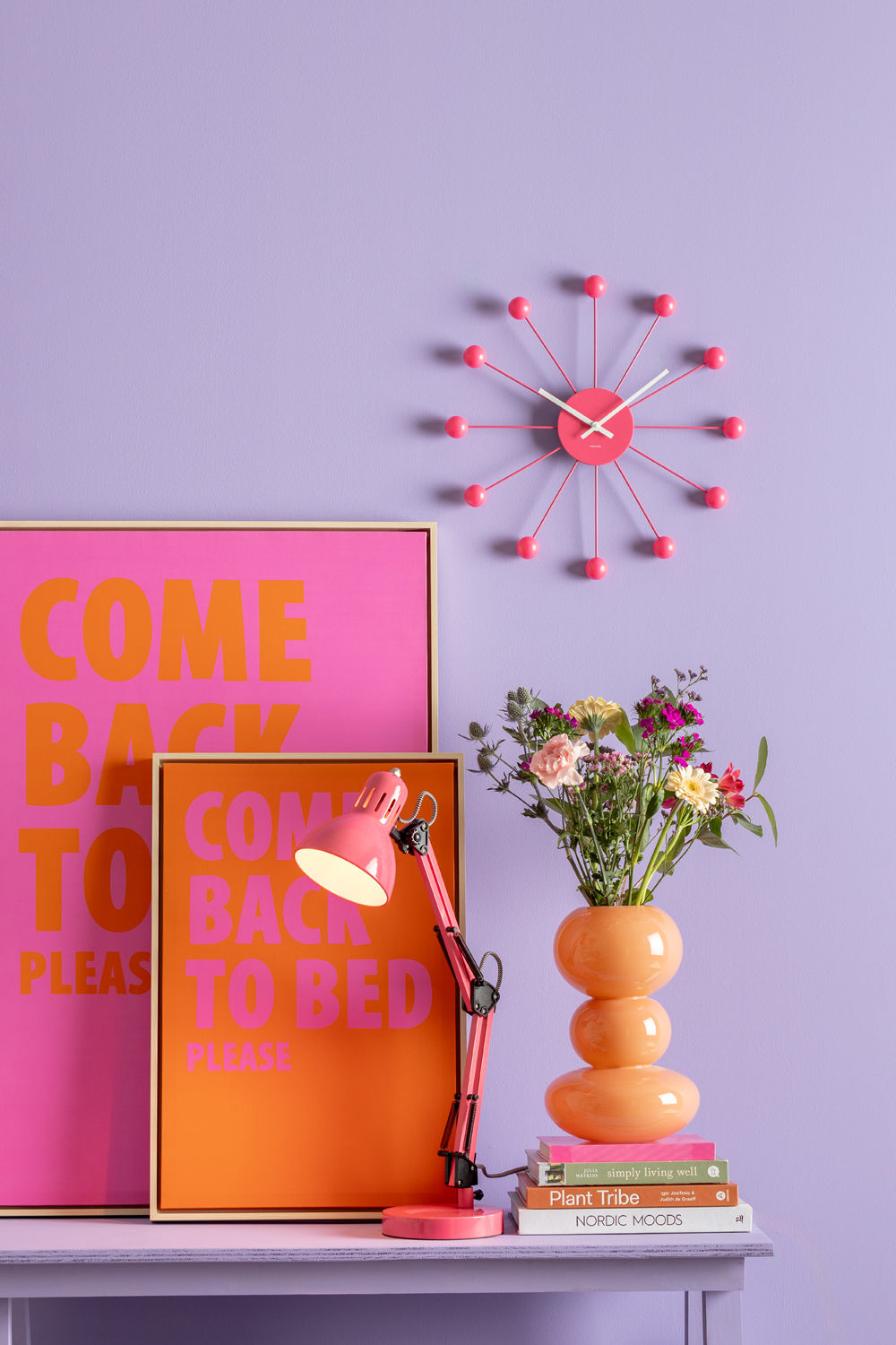 Leitmotiv Bordlampe Funky Hobby lys pink
