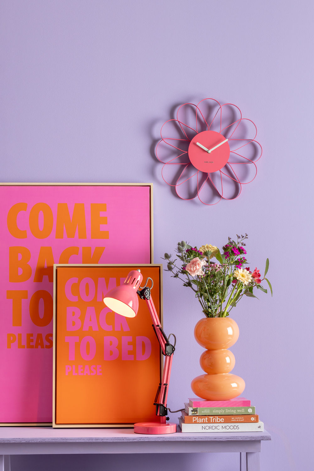 Leitmotiv Bordlampe Funky Hobby lys pink