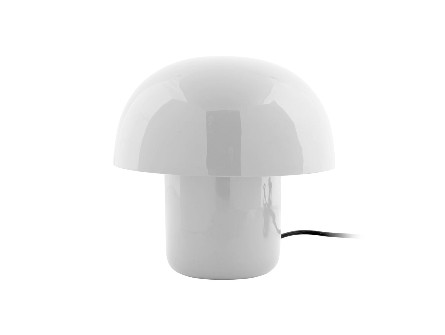 Leitmotiv Bordlampe Fat Mushroom Mini emalje hvid
