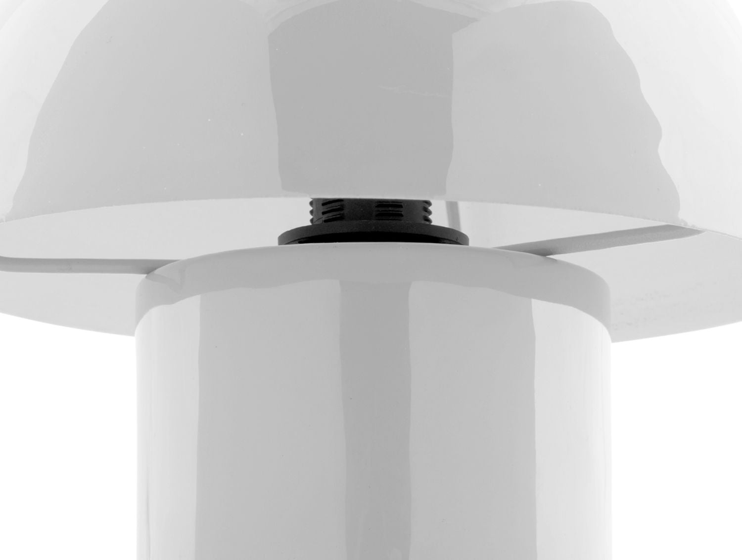 Leitmotiv Bordlampe Fat Mushroom Mini emalje hvid