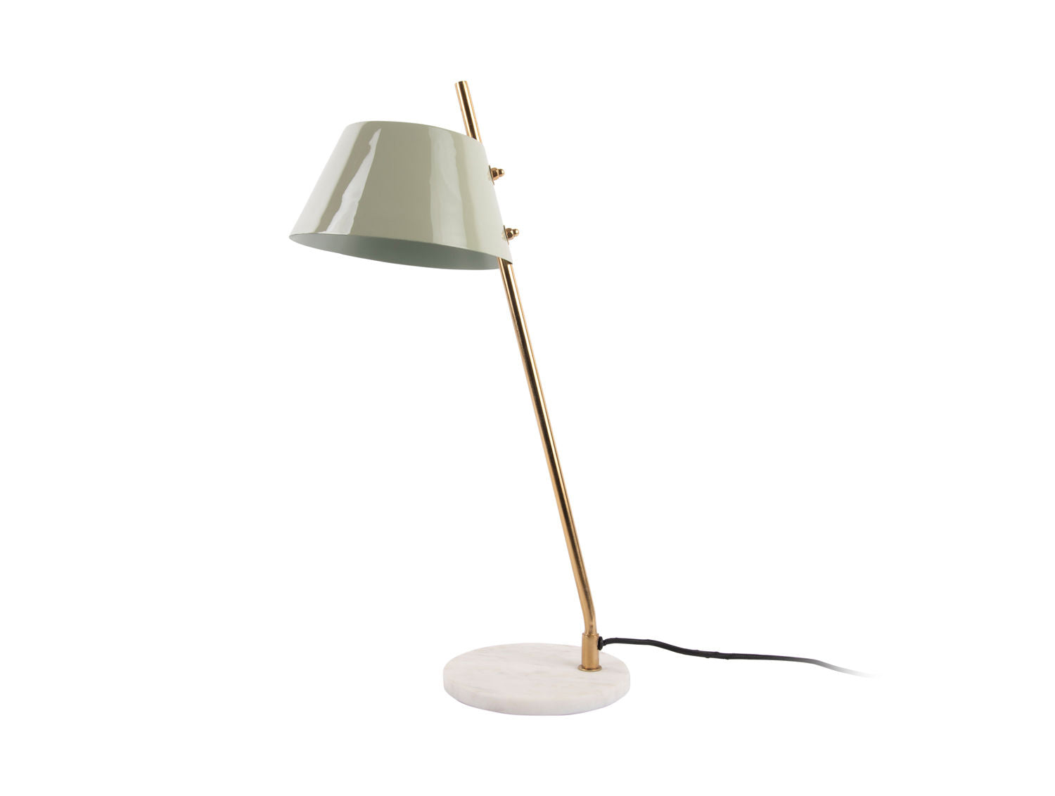 Leitmotiv Bordlampe Savvy emaljegrå jade