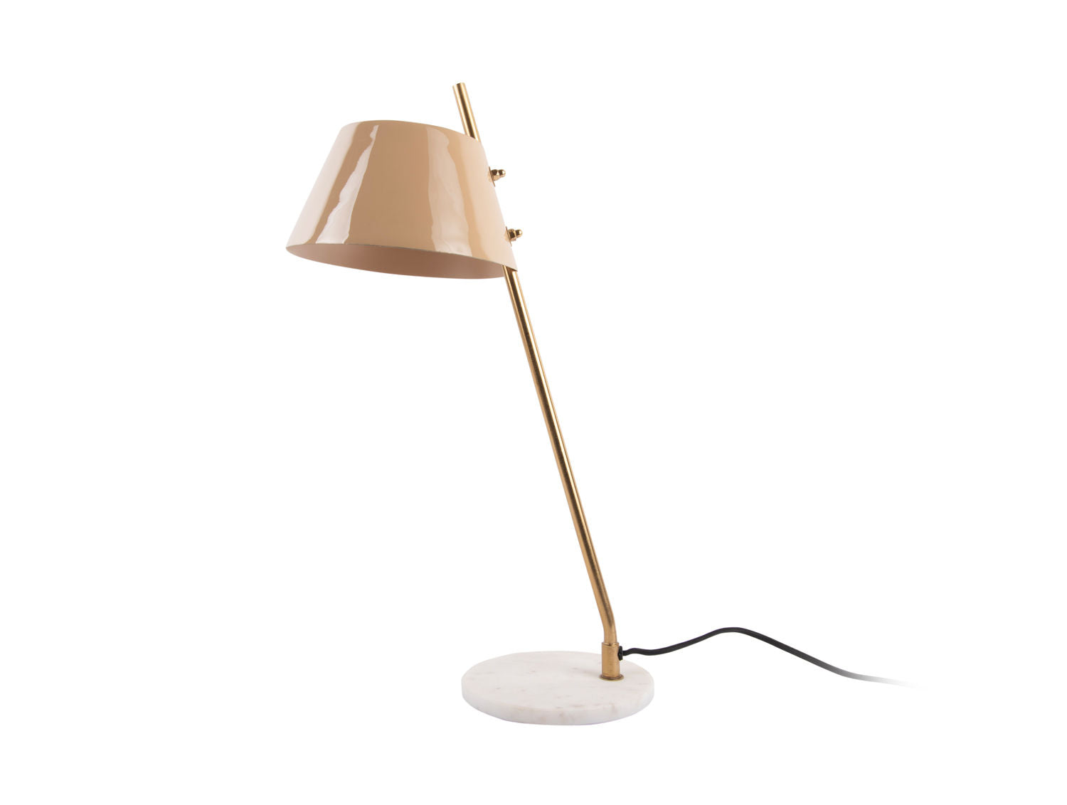 Leitmotiv Bordlampe Savvy emalje blød brun