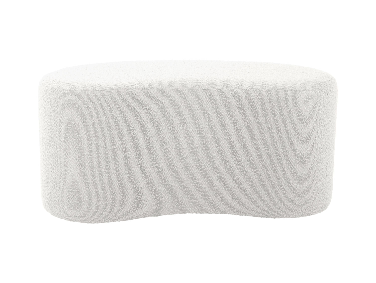 Leitmotiv Puf Ada wave bouclé off white