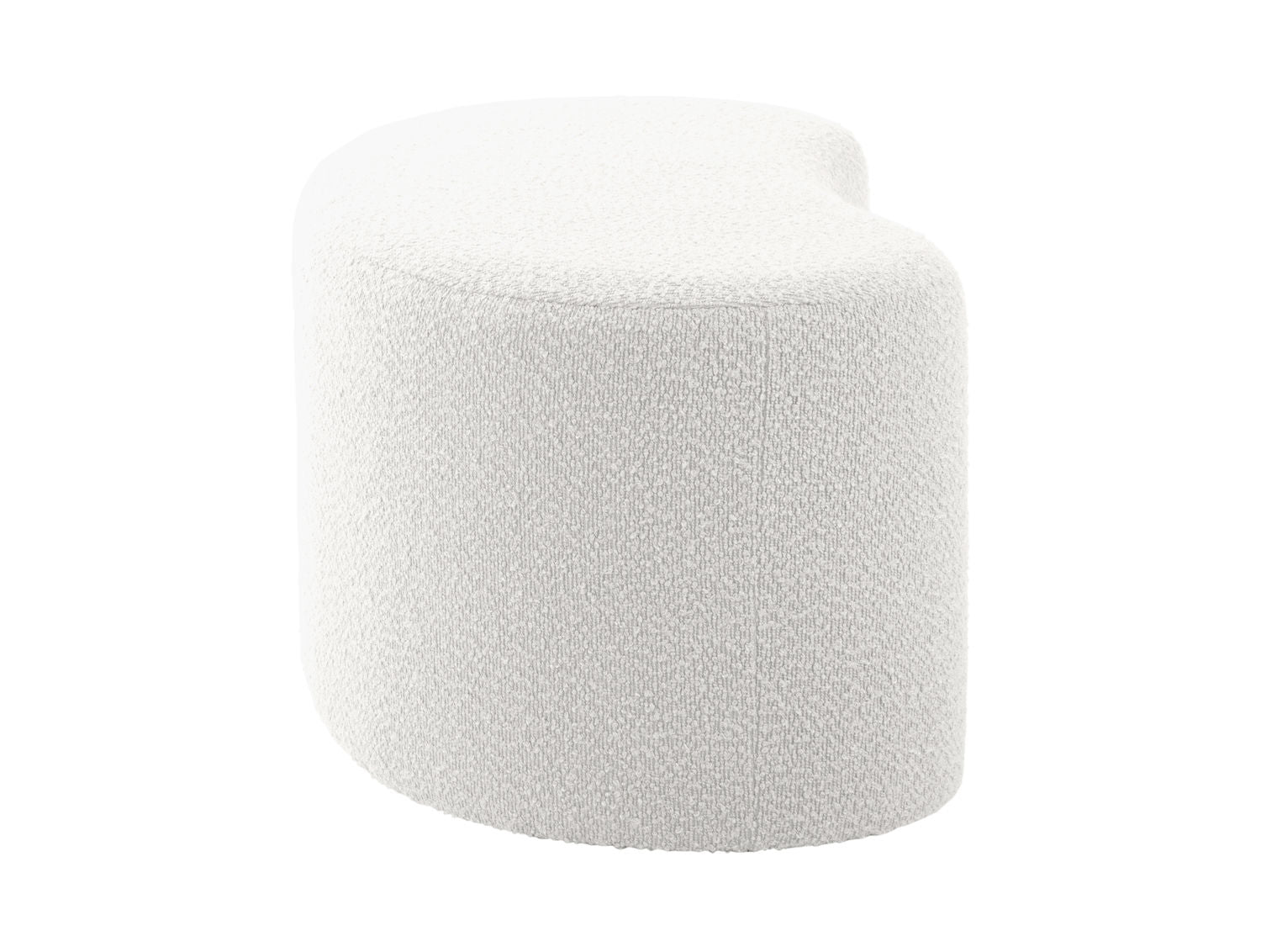 Leitmotiv Puf Ada wave bouclé off white