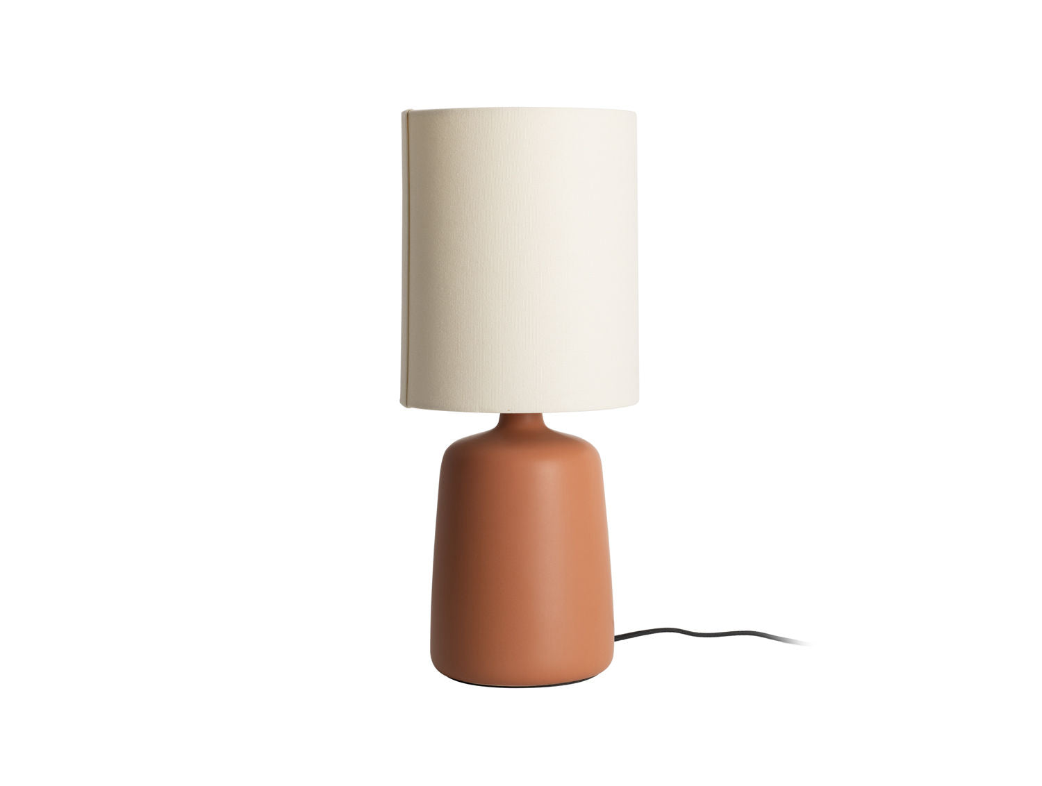 Leitmotiv Bordlampe Alma lige stor mat karamelbrun