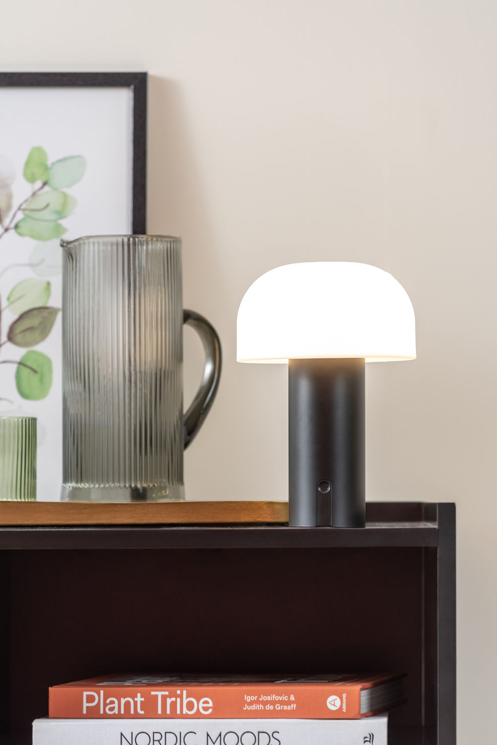 Leitmotiv Bordlampe Luca jern sort LED