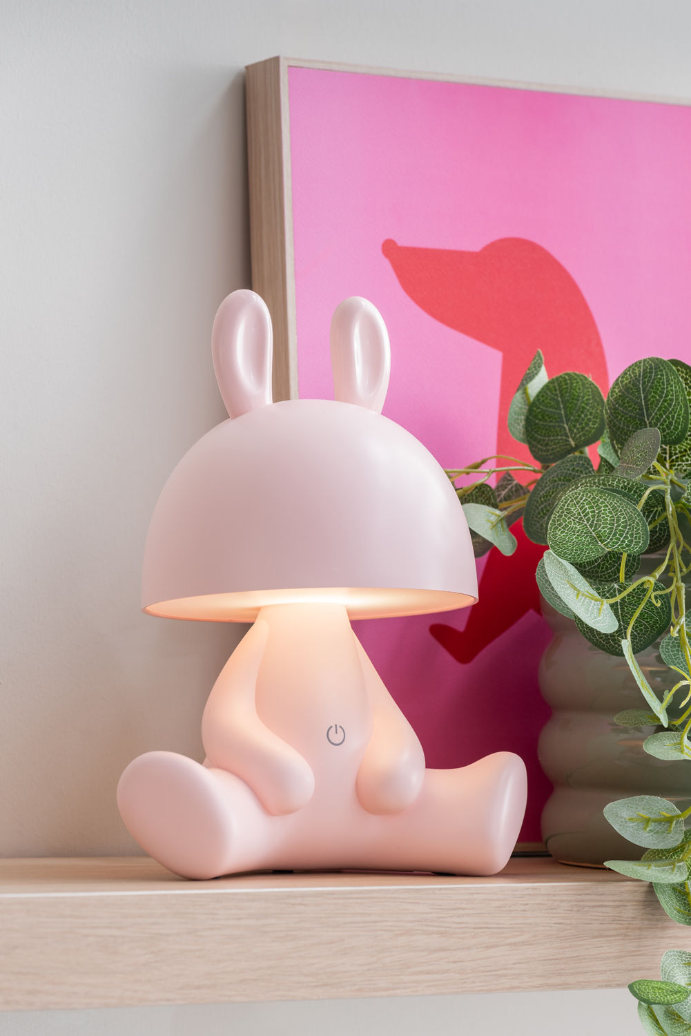 Leitmotiv Bordlampe Bunny LED blød pink