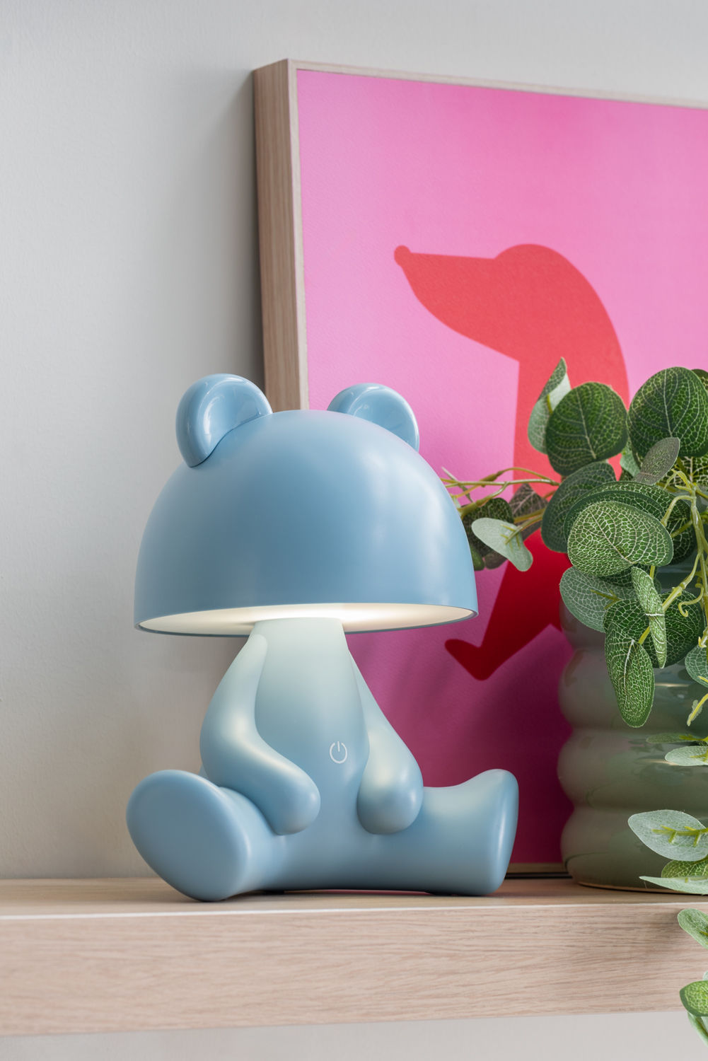 Leitmotiv Bordlampe Bear LED lyseblå