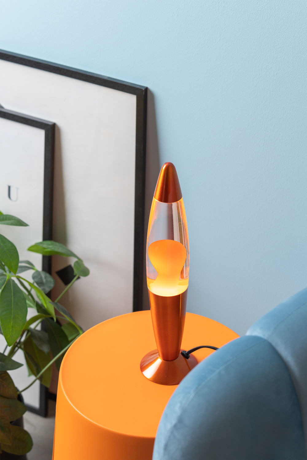 Leitmotiv Bordlampe Funky Rocket Lava orange