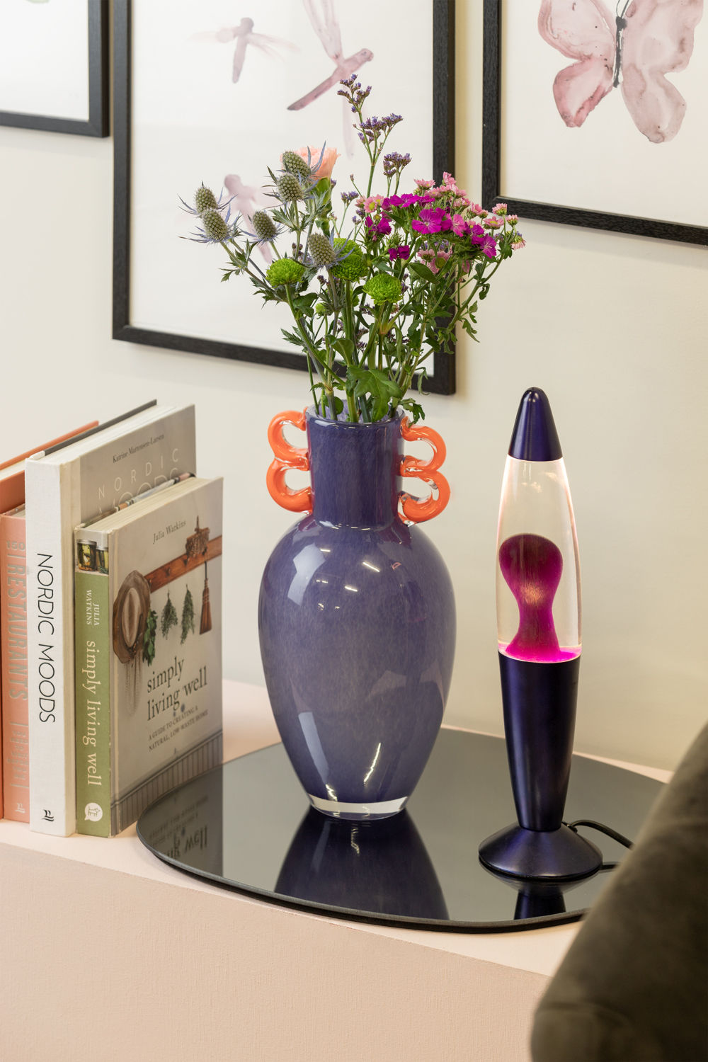 Leitmotiv Bordlampe Funky Rocket Lava lilla