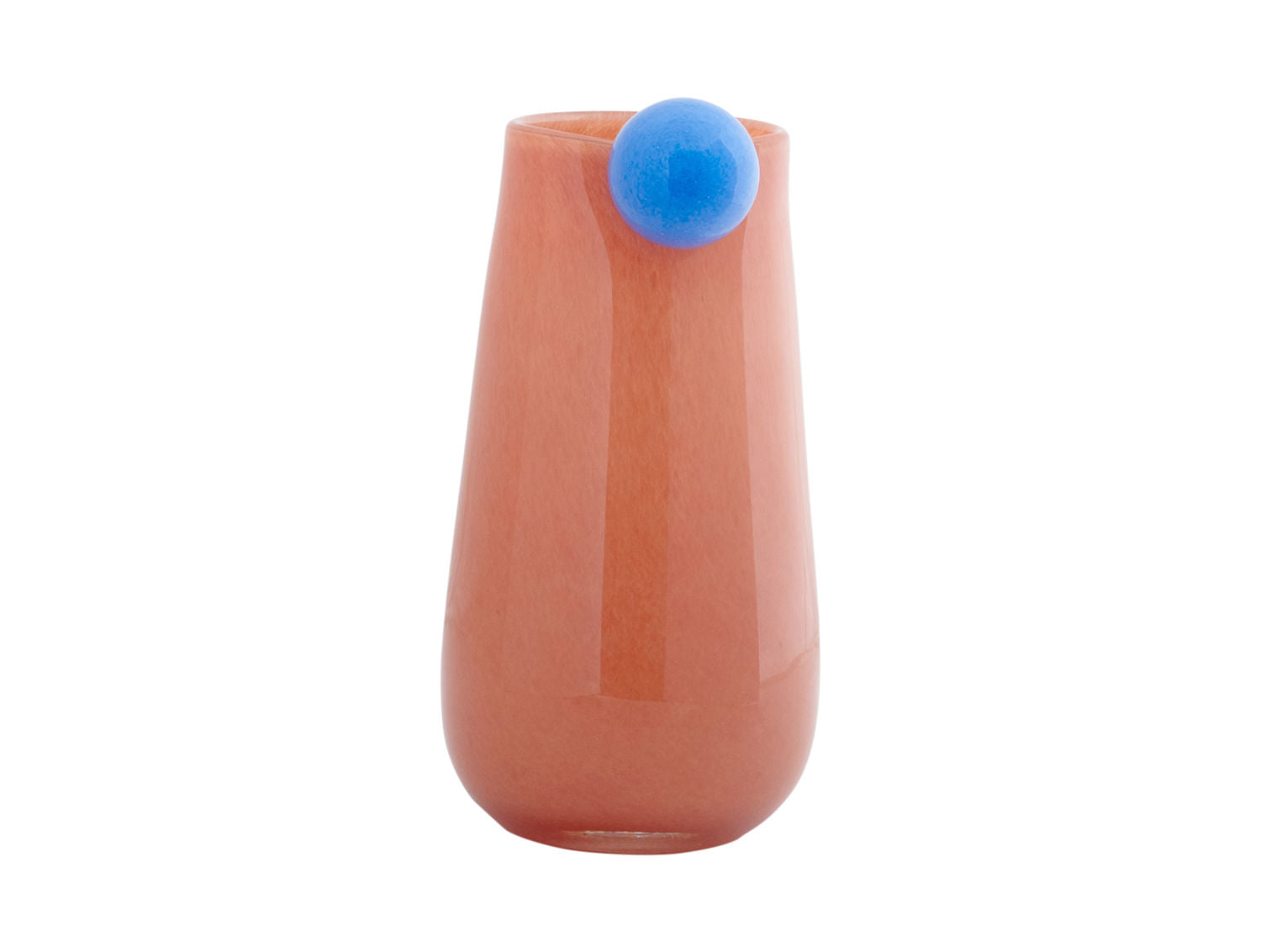 nutid Vase Bolita glas medium blød orange m. blød blå