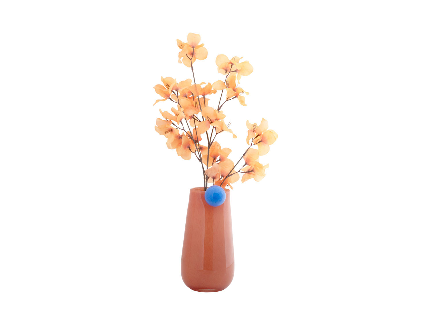 nutid Vase Bolita glas medium blød orange m. blød blå
