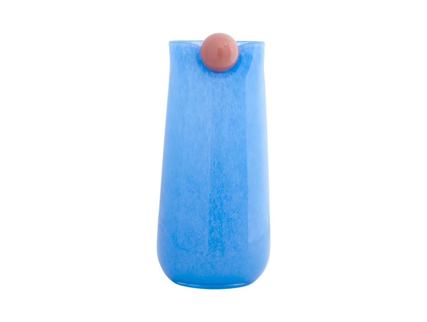 nutid Vase Bolita glas stor blød blå m. blød orange