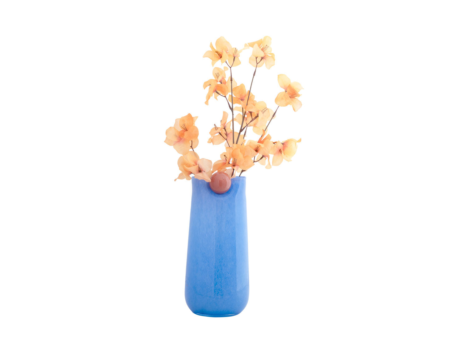 nutid Vase Bolita glas stor blød blå m. blød orange