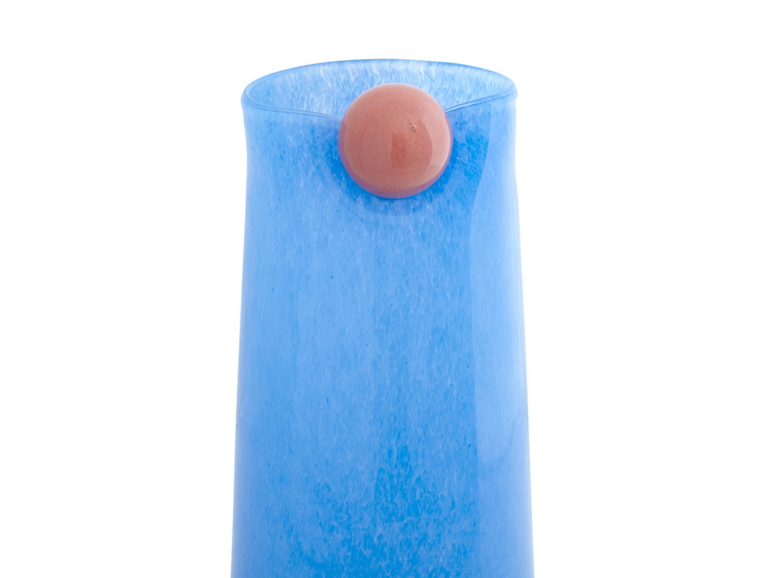 nutid Vase Bolita glas stor blød blå m. blød orange