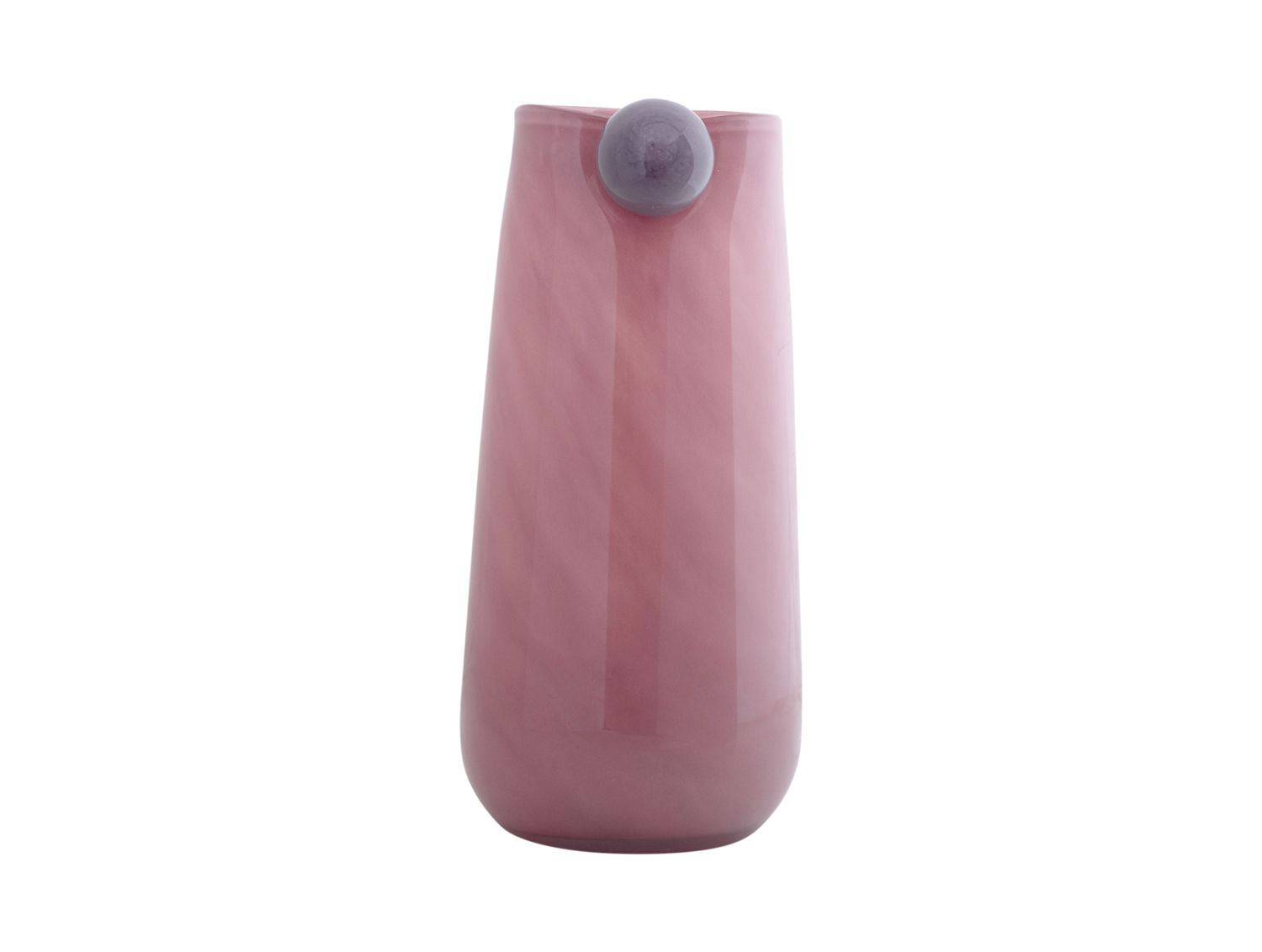 nutid Vase Bolita glas stor blød pink m. blød lilla