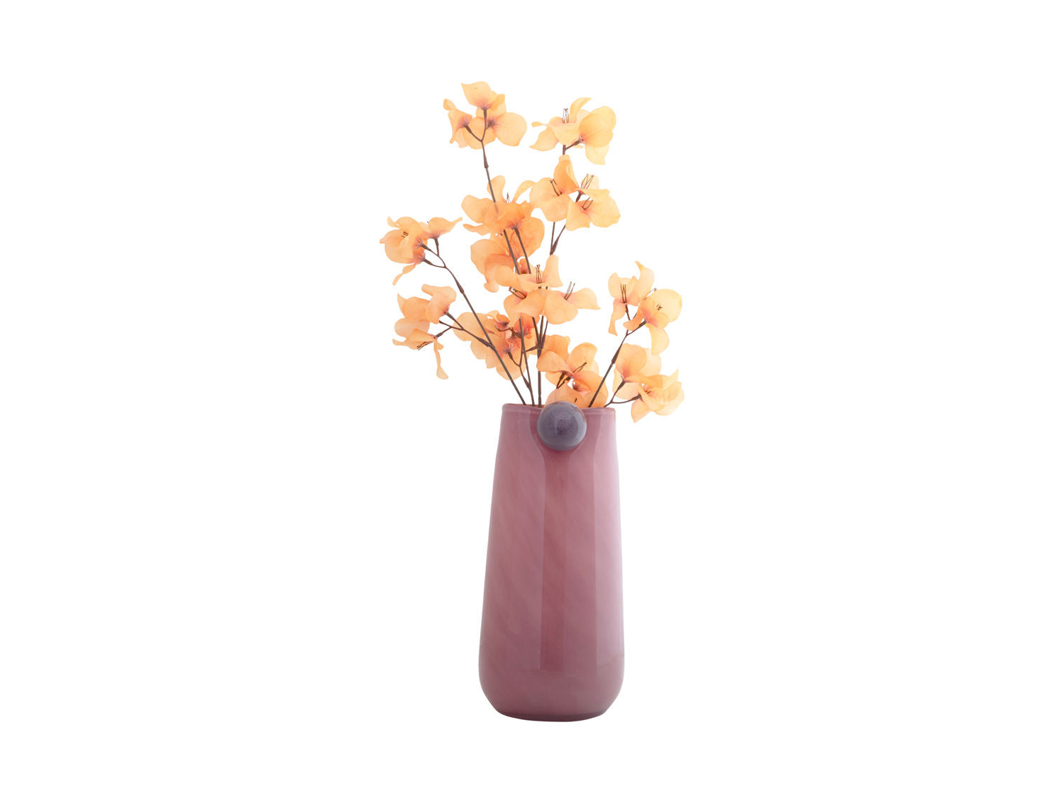 nutid Vase Bolita glas stor blød pink m. blød lilla