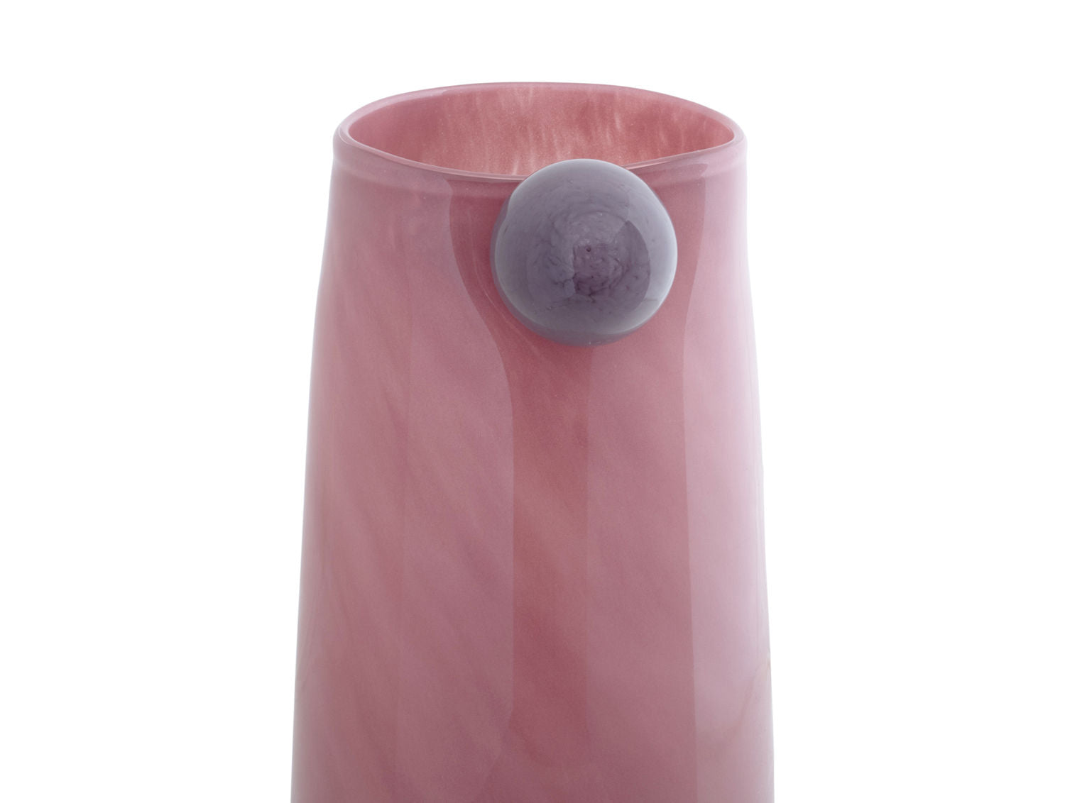 nutid Vase Bolita glas stor blød pink m. blød lilla