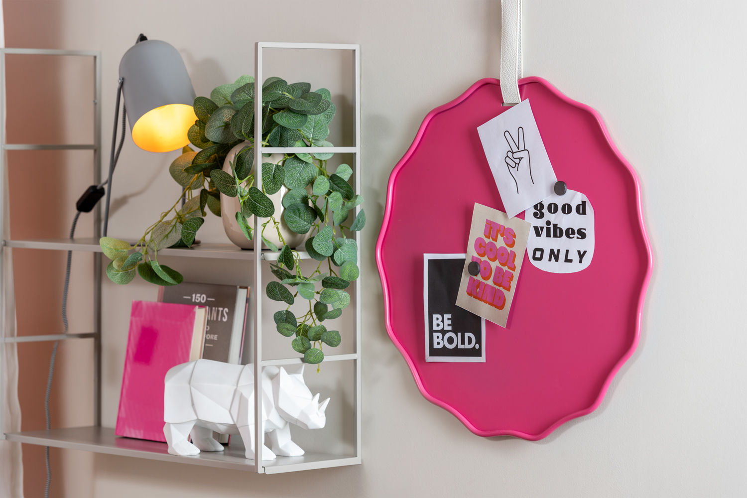 nutid Memo board Funky Wave lys pink