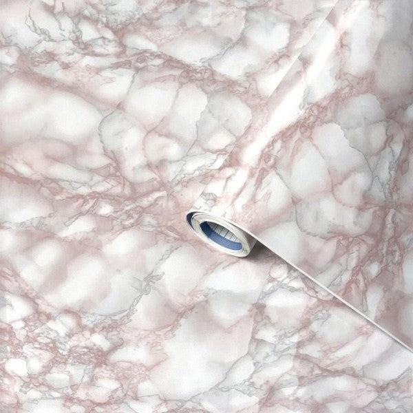 Selvklæbende folie marble pink 45x200 cm