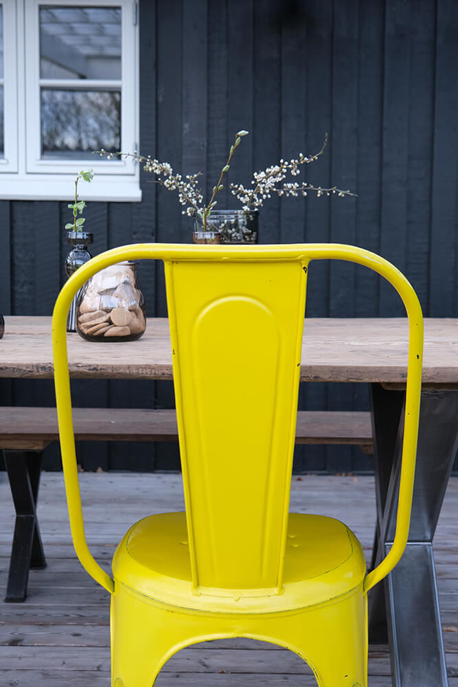 Trademark Living Living spisebordsstol med høj ryg - antikgul