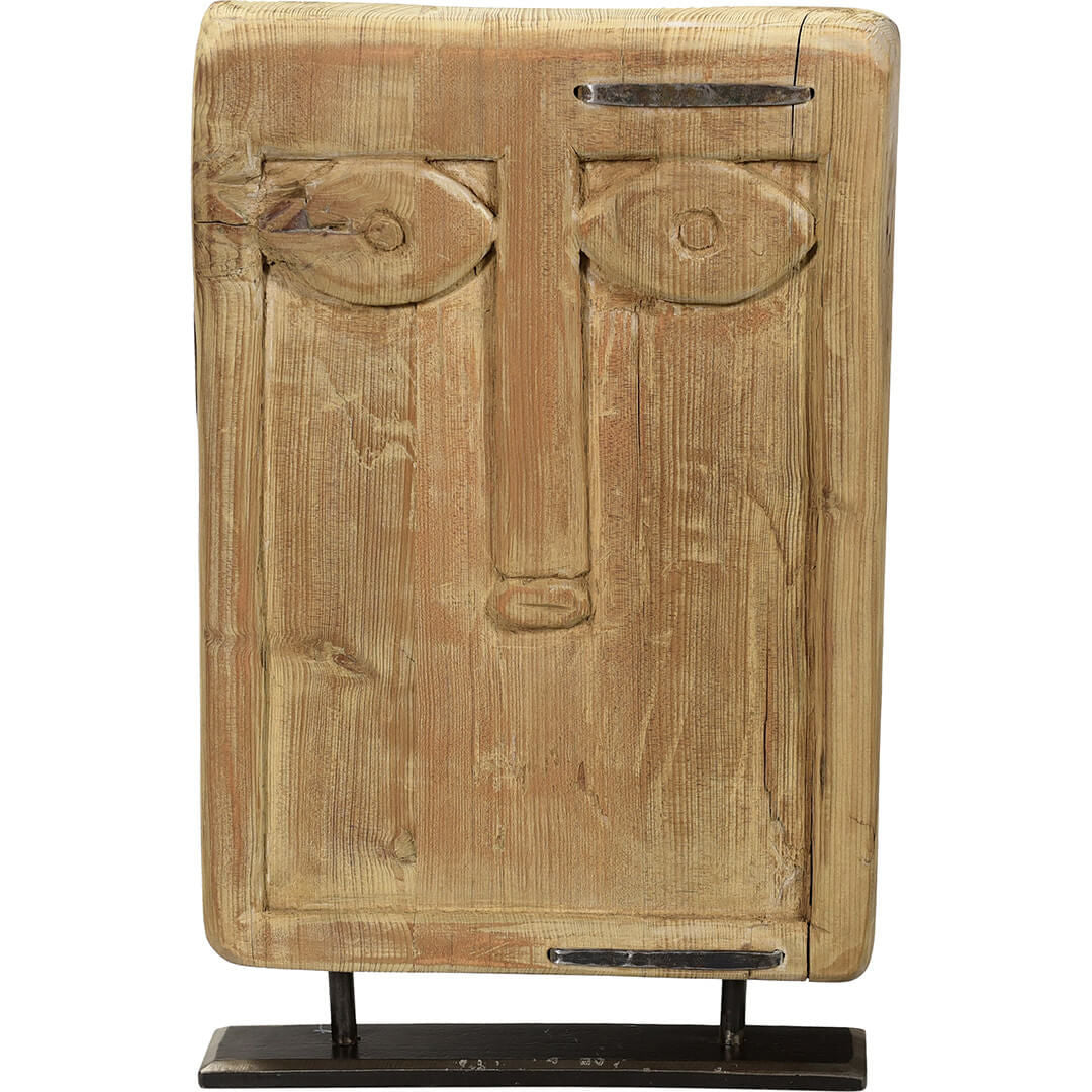 Trademark Living Art træskulptur på jernfod