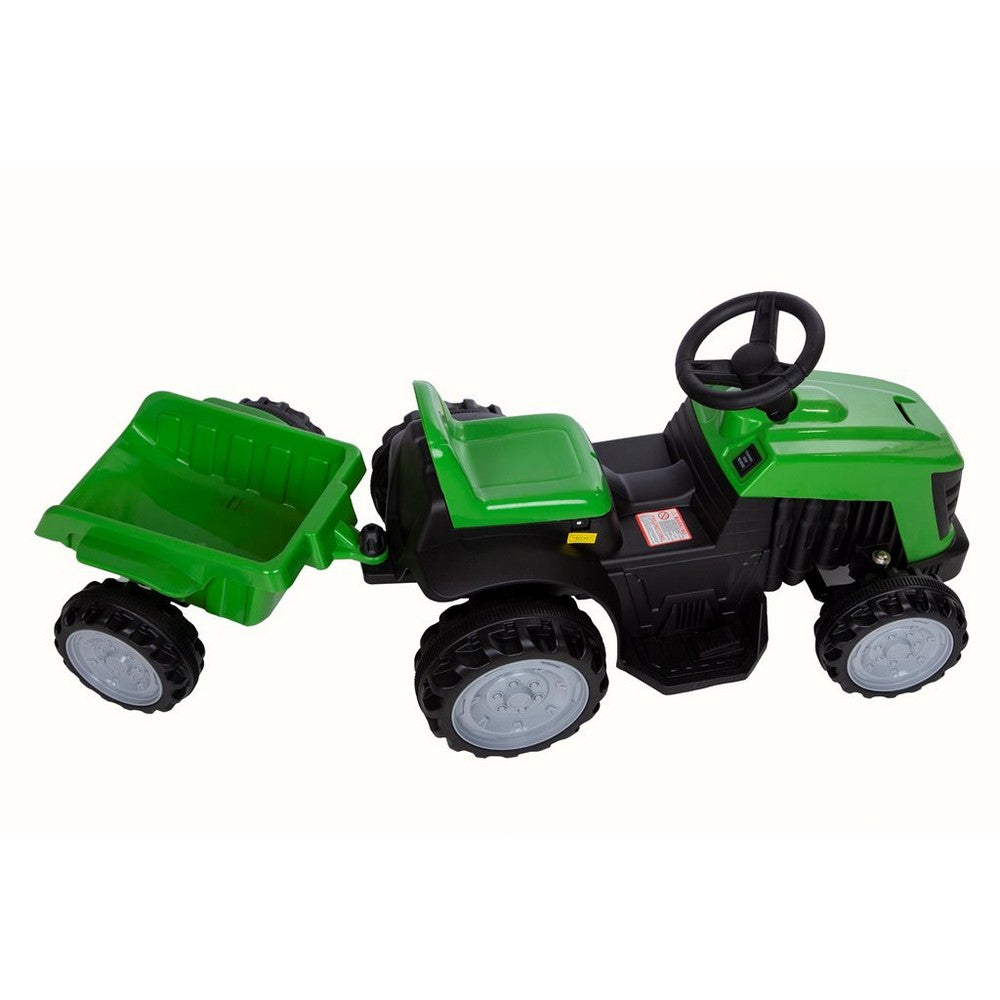Azeno Farmer traktor med trailer 6V
