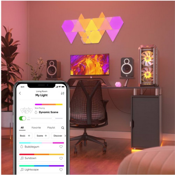 Nanoleaf Shapes LED Triangles Starter Kit 9 paneler