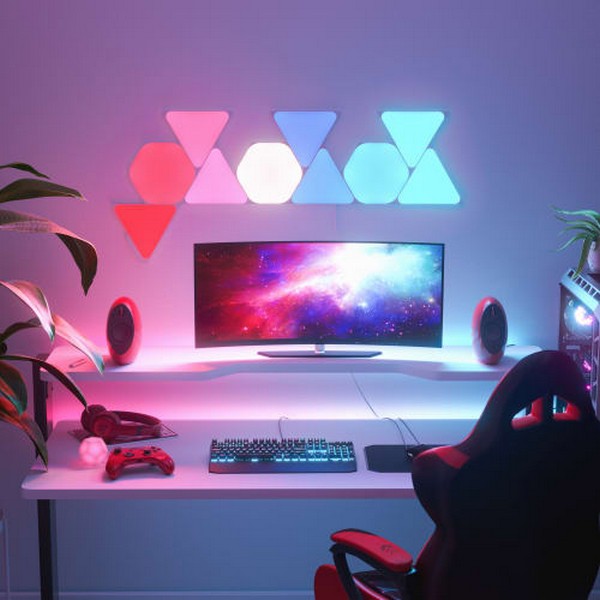 Nanoleaf Shapes LED Triangles Starter Kit 9 paneler