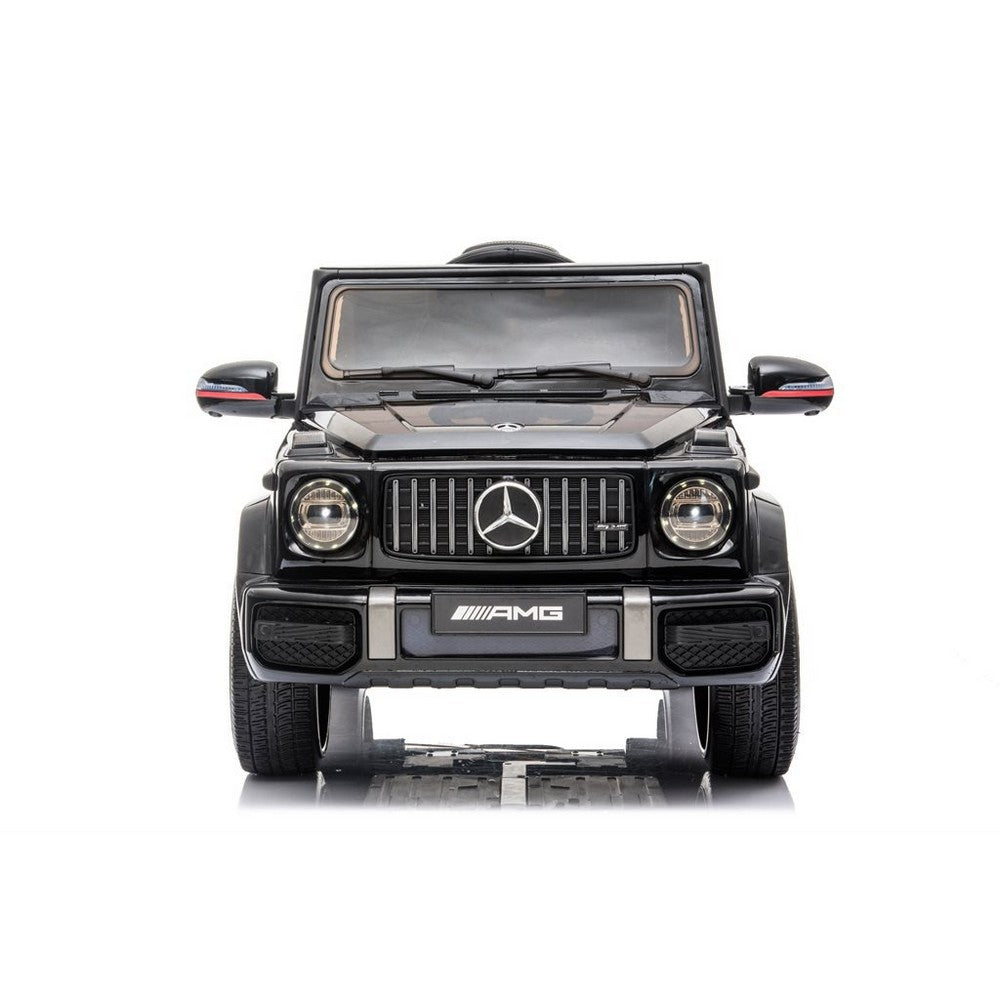 Mercedes AMG G63 med gummihjul 12V sort