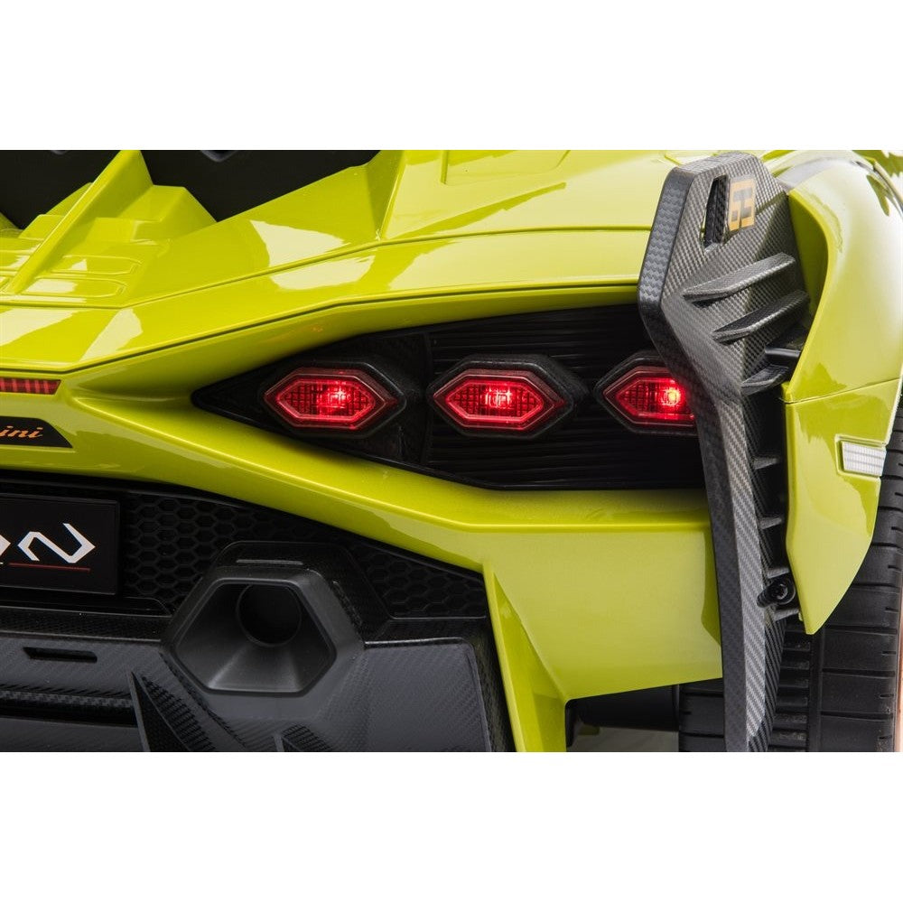 Lamborghini Sian med gummihjul 12V grøn