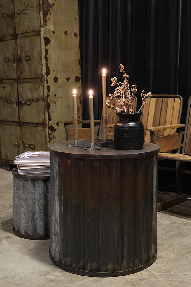 Trademark Living Jernkrukke / sidebord - Sæt af 2 stk