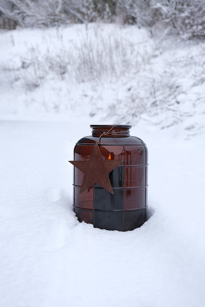 Trademark Living Steve glasvase - chokolade