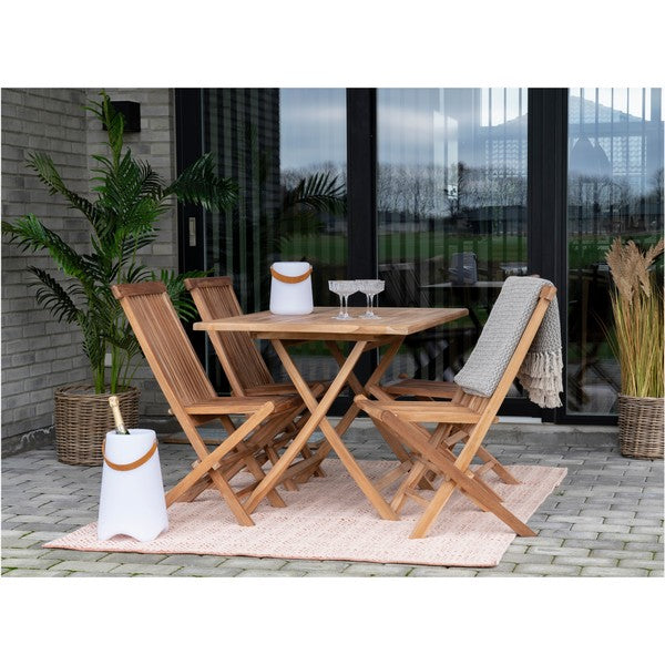 Oviedo Teak Spisebord i teaktræ, natur, 120x80x75 cm